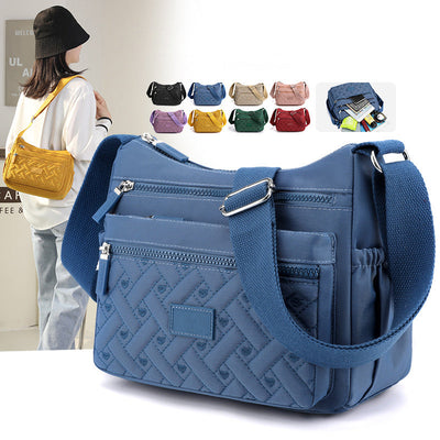 Nylon Shoulder Messenger Bag Lightweight Durable Everyday Use