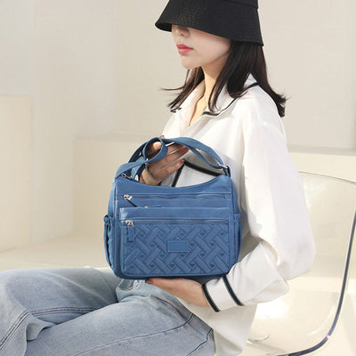 Nylon Shoulder Messenger Bag Lightweight Durable Everyday Use