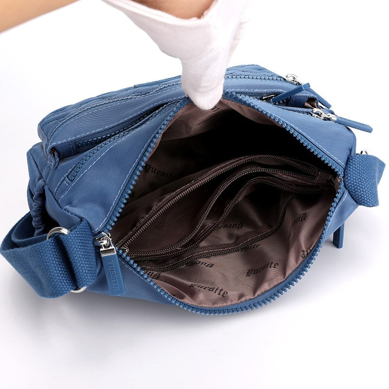 Nylon Shoulder Messenger Bag Lightweight Durable Everyday Use