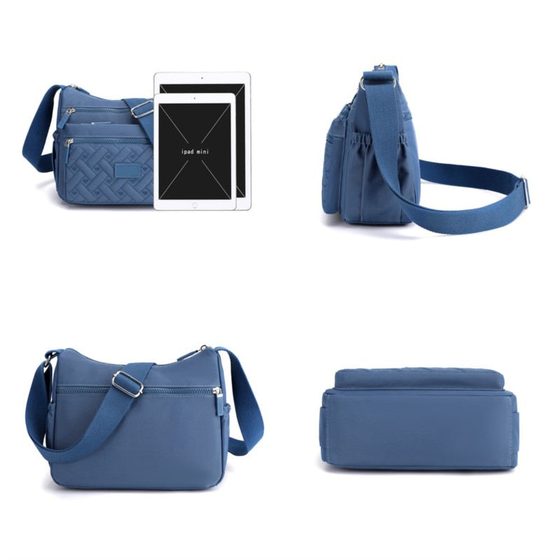 Nylon Shoulder Messenger Bag Lightweight Durable Everyday Use