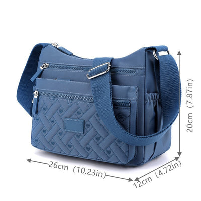Nylon Shoulder Messenger Bag Lightweight Durable Everyday Use