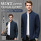 Men's Standing Collar Zipper Jacket Casual Lightweight Outerwear