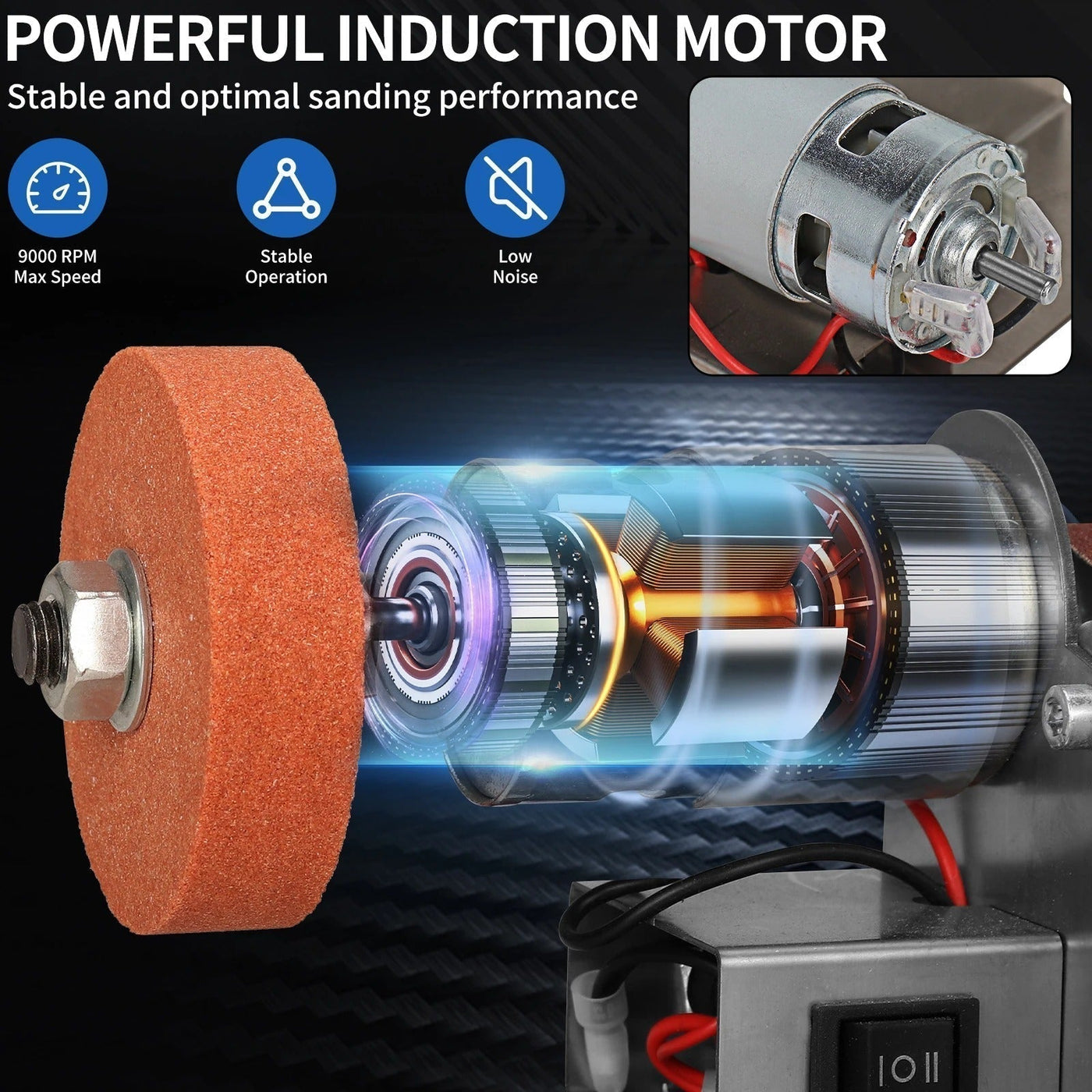 Electric Belt Sander Powerful Woodworking Tool For Smooth Finishing