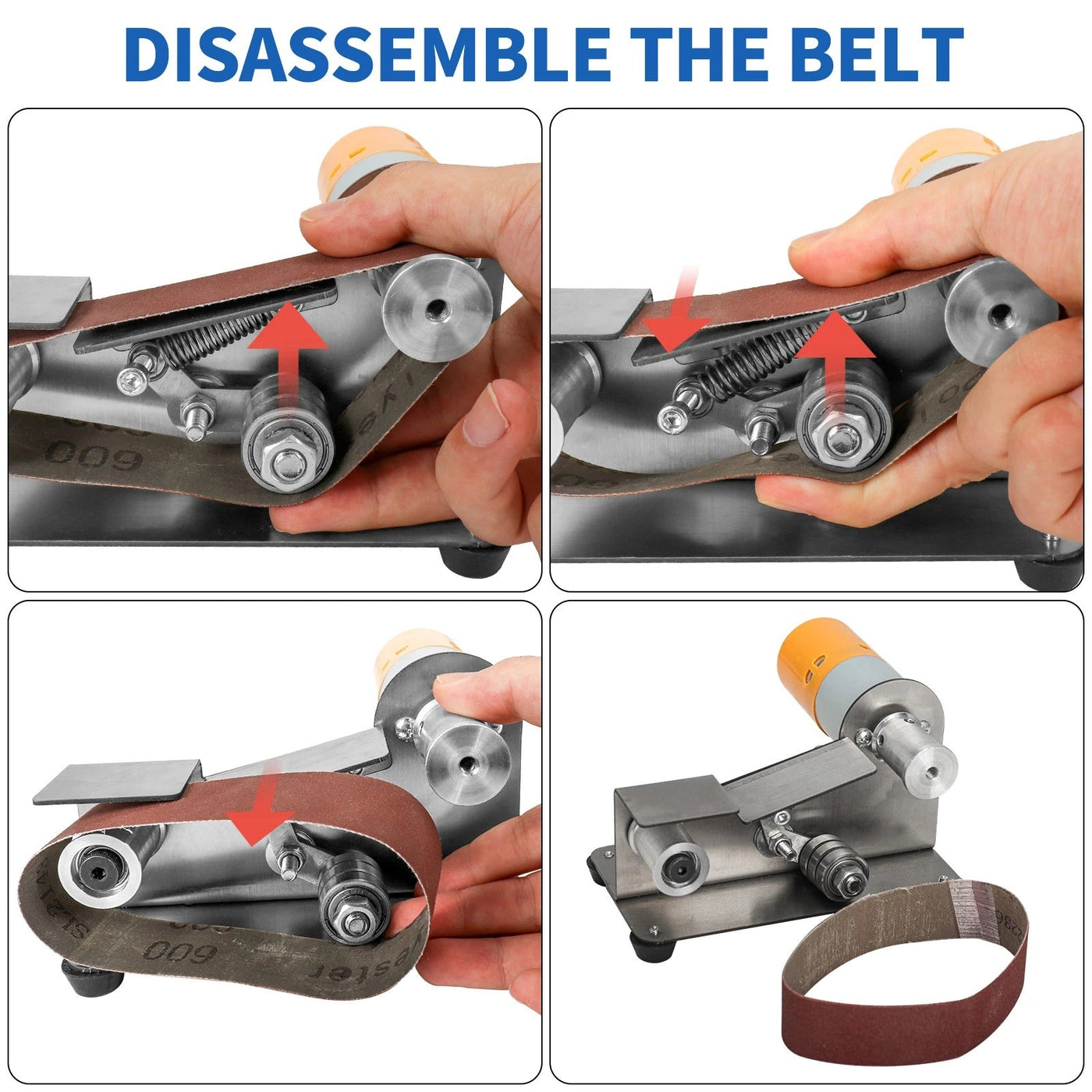Electric Belt Sander Powerful Woodworking Tool For Smooth Finishing