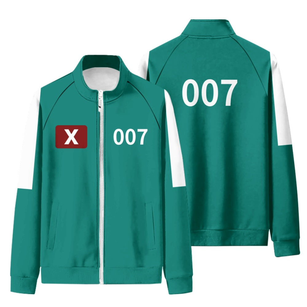 Kids Cosplay Tracksuit Costume For Boys And Girls Green Shirt