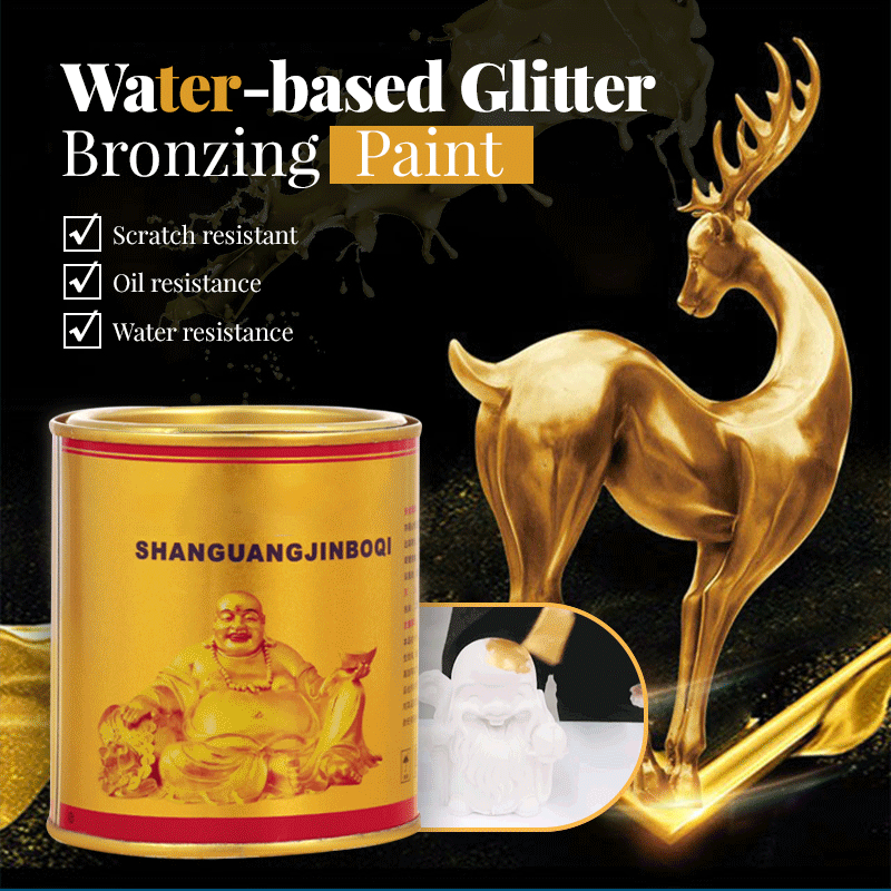 Water-Based Bronzing Paint With Glitter For Radiant Glow