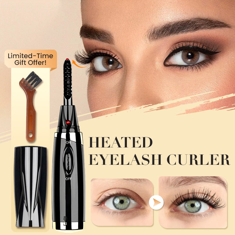Heated Eyelash Curler Portable Lash Curling Tool Easy Use
