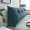 Triangular Bed Headboard Pillow Large Backrest Cushion For Reading Sleeping Support