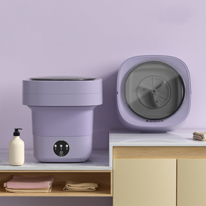 Portable Folding Washing Machine Compact Lightweight Travel Laundry Washer