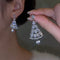 Christmas Tree Earrings Festive Holiday Jewelry Gift Accessory