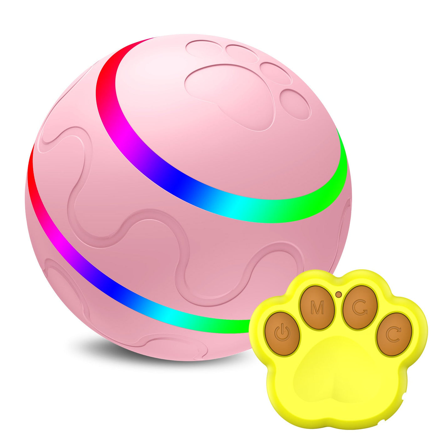 Automatic Cat Toy Ball USB Self Rotating Interactive Play Ball