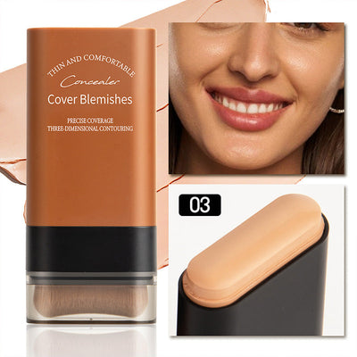 Hydrating Foundation Stick Lightweight Creamy Coverage With Brush