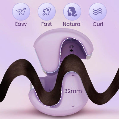 Heated Curling Iron For Effortless Stylish Hair Styling