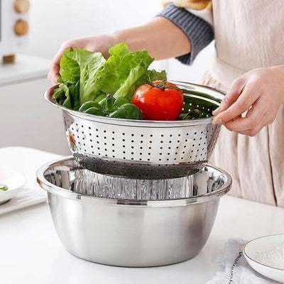 Germany Multifunctional Stainless Steel Basin For Kitchen And Outdoor Use