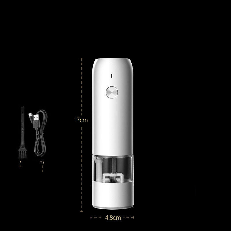 Rechargeable Electric Pepper Grinder Set Adjustable Coarseness LED Light