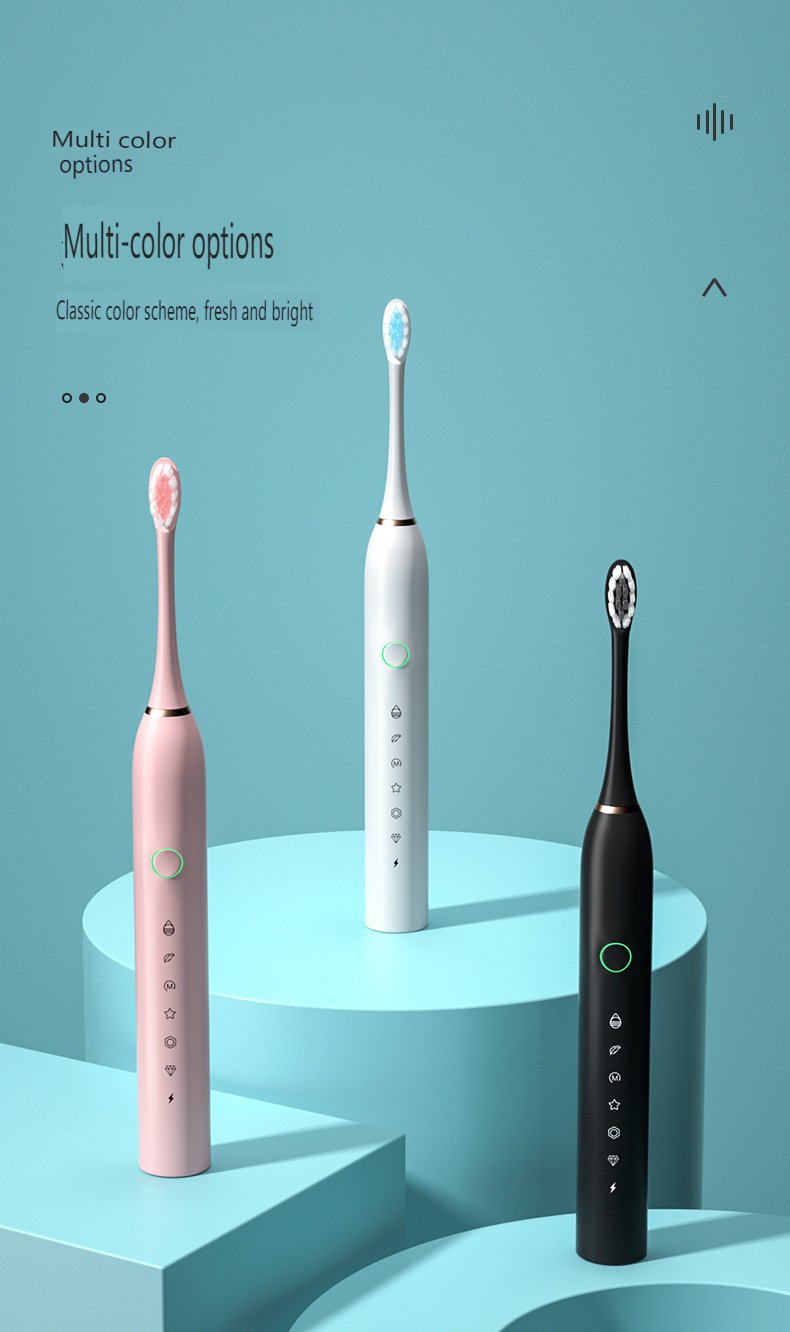 Portable Sonic Electric Toothbrush For Adults With Powerful Cleaning