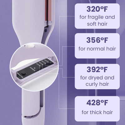 Heated Curling Iron For Effortless Stylish Hair Styling