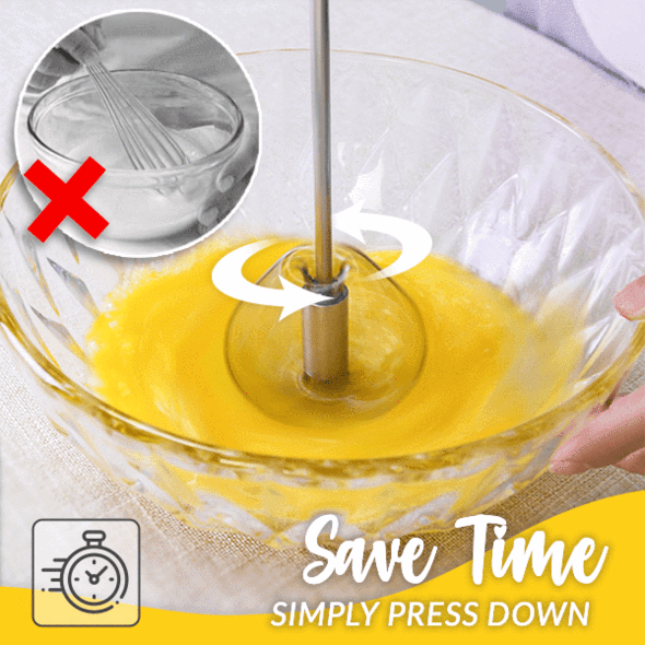 Stainless Steel Semi Automatic Whisk For Easy Mixing And Baking