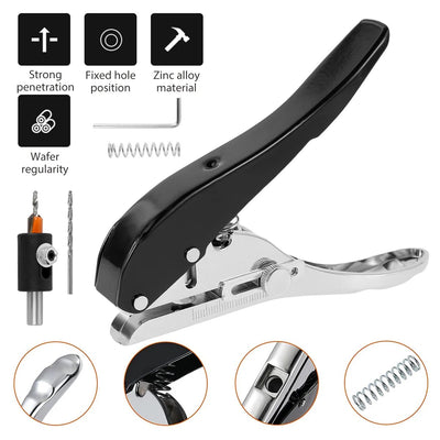 Single Hole Punch Portable Compact Paper Punching Tool