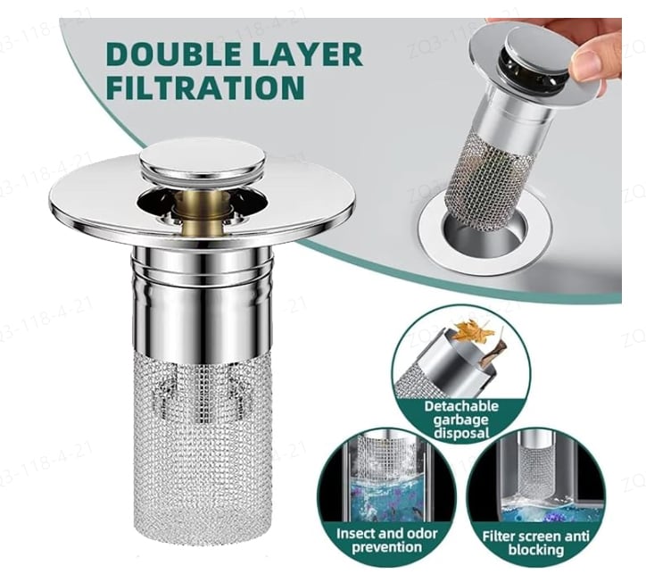Stainless Steel Floor Drain Filter For Odor Control And Pest Prevention