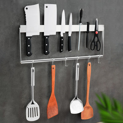 Wallmounted Kitchen Knife Storage Rack Organizer For Easy Access
