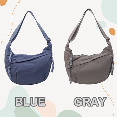 Women's Nylon Crossbody Bag Plain Color Fashion Hobo Style Tote
