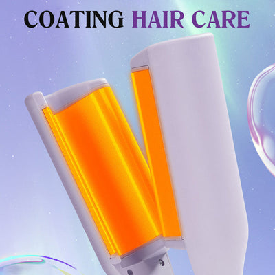 Heated Curling Iron For Effortless Stylish Long-Lasting Curls