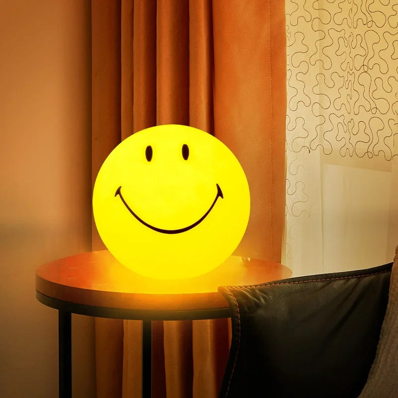 Rechargeable LED Night Lamp With Touch Switch Round Bedside Light