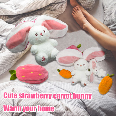 Strawberry Bunny Plush Toy Cute Little Rabbit Fruit Doll Plush