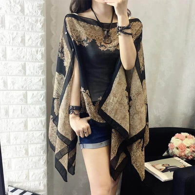 French Style Lightweight Sun Protection Shawl For Women
