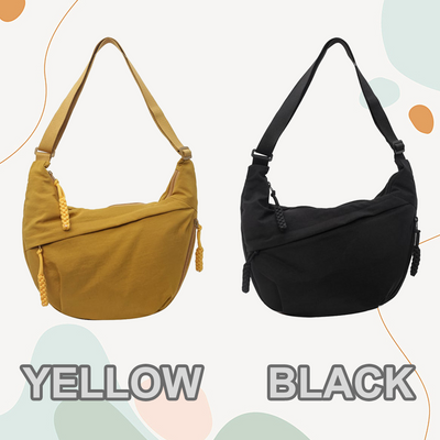 Women's Nylon Crossbody Bag Plain Color Fashion Hobo Style Tote