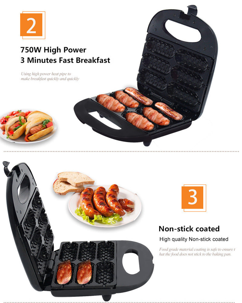 Home Hot Dog Roasting Machine Sausage Fryer Kitchen Appliance