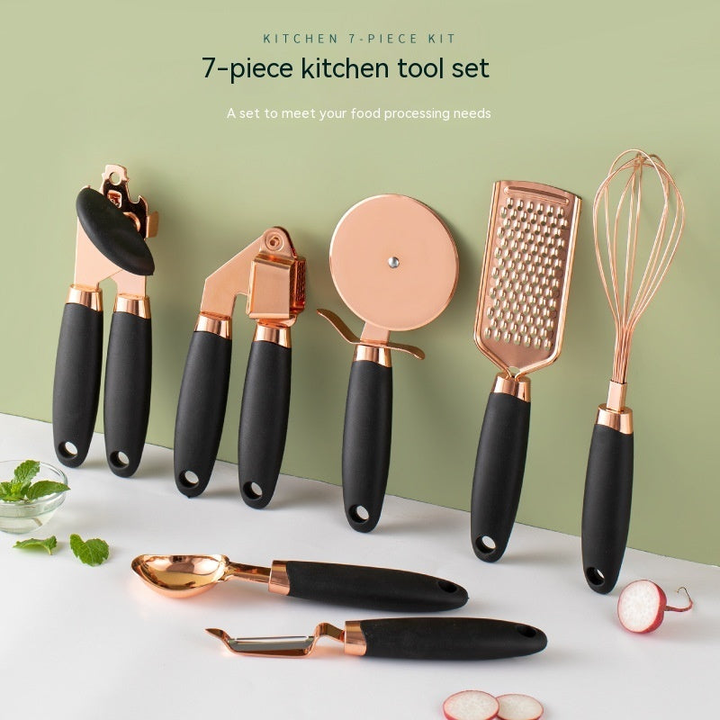 Kitchen Tool Set Copper Plated Household Peeler Gadget Set