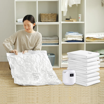 Electric Vacuum Compression Bag With Durable Pump For Storage
