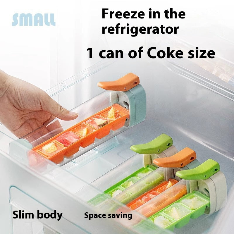 Ice Cube Mold Food Grade Tray With Storage Box Kitchen Tool