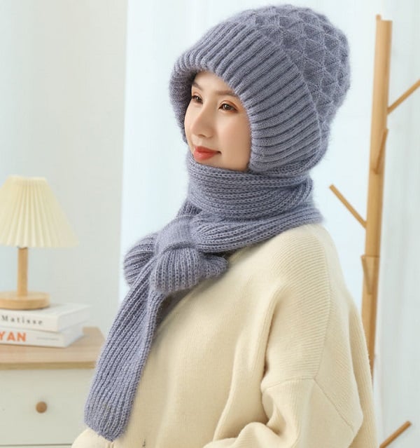 Comprehensive Ear Protection Windproof Hat Scarf For Cold Weather