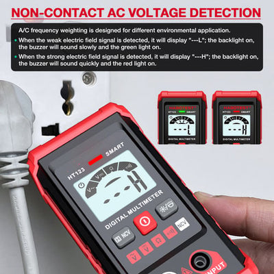 Digital Multimeter Professional Portable Electrical Tester Meter