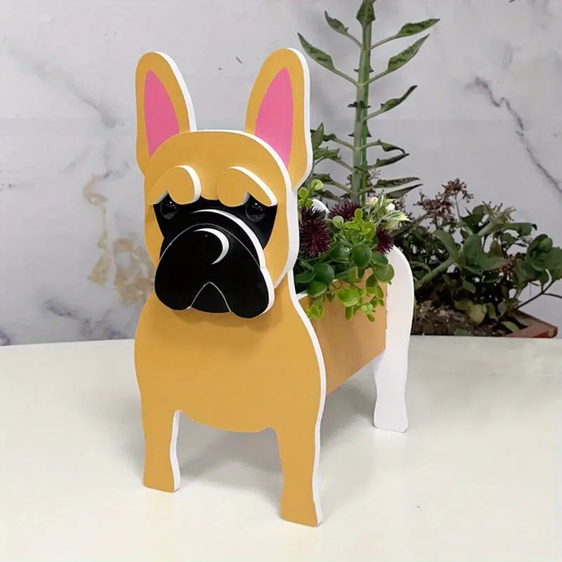 Dog Garden Pot Decorative Outdoor Flower Planter For Yard