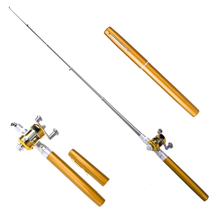 Pocket Fishing Rod Compact Lightweight Telescopic Travel Rod