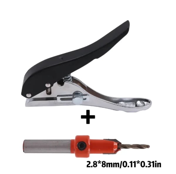 Single Hole Punch Portable Compact Paper Punching Tool