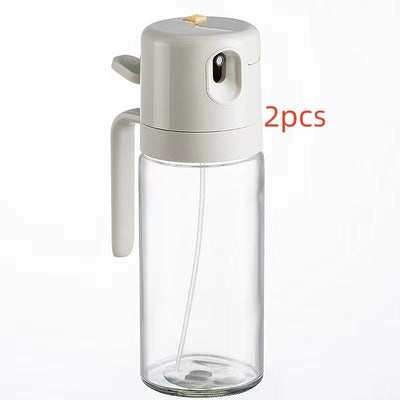 2 In 1 Oil Sprayer Bottle For Cooking BBQ Baking Olive Oil Vinegar