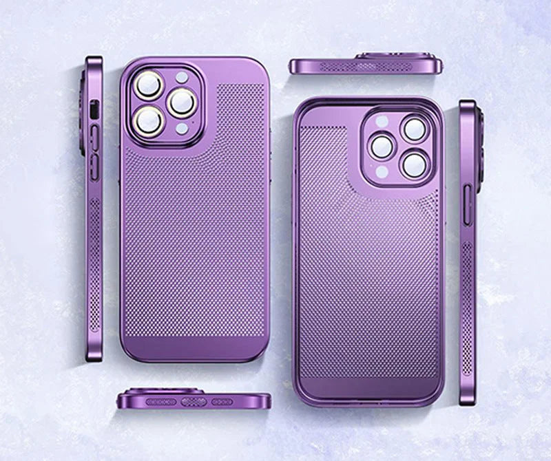 Electroplating Heat Dissipation Phone Case Durable Cooling Protection