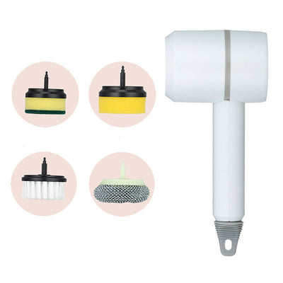 Electric Cleaning Brush Rechargeable Wireless USB For Kitchen Bathroom