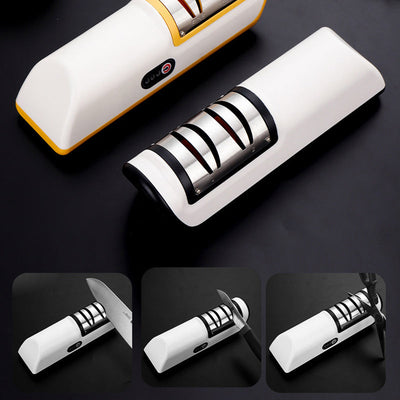 USB Rechargeable Electric Knife Sharpener Adjustable For Knives Scissors