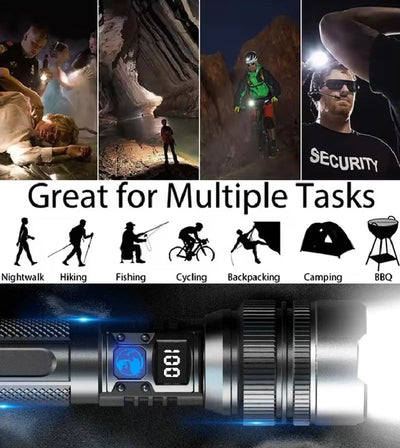 Ultimate Survival Flashlight Durable Waterproof Outdoor Emergency Light