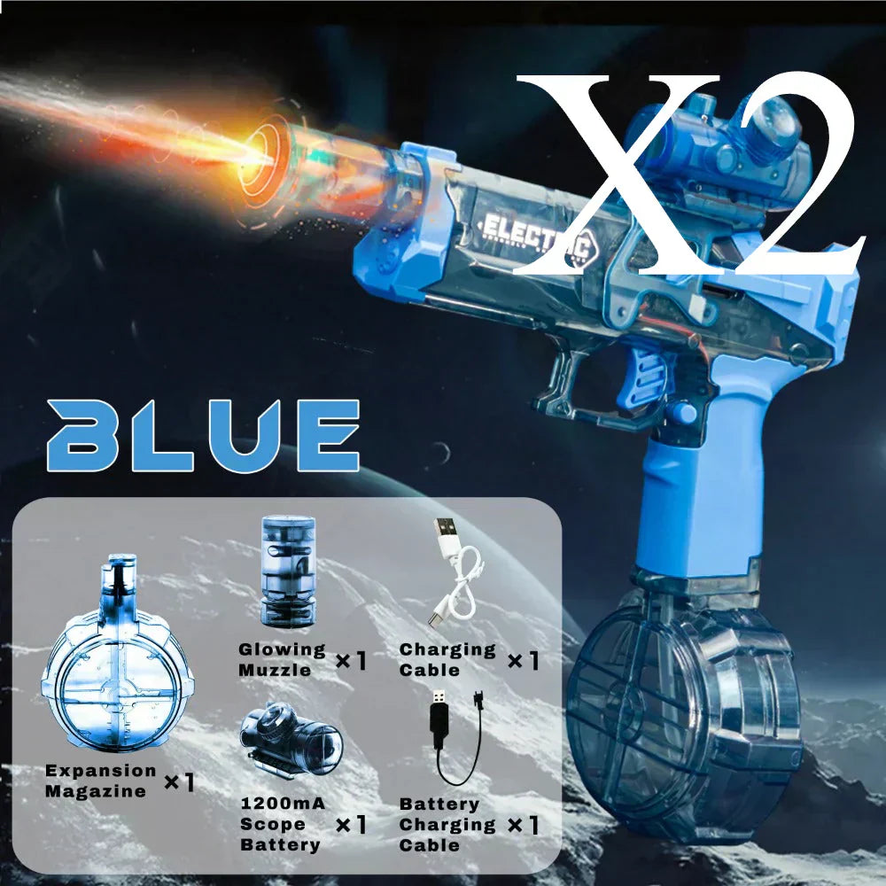 Powerful Electric Water Blaster With Long Range And LED Lights