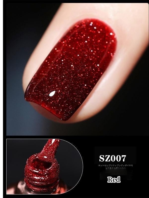High Density Glitter Gel Nail Polish Sparkling Shine Colors