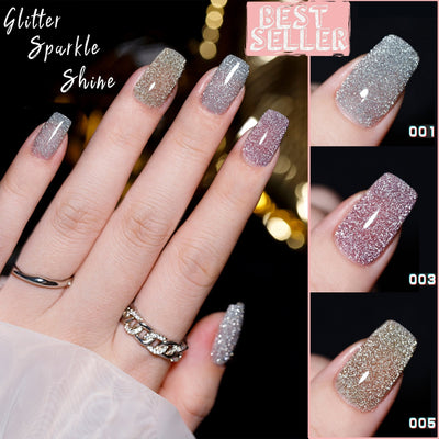 High Density Glitter Gel Nail Polish Sparkling Shine Colors