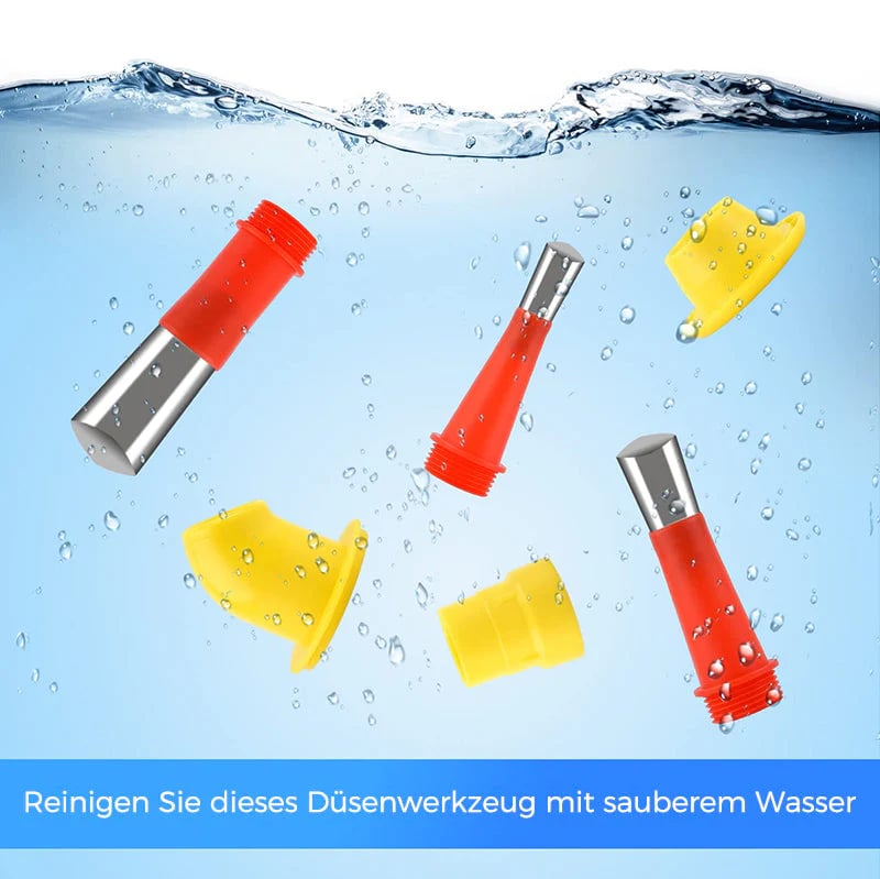 Universal Integrated Caulking Nozzle Tool Kit With Rubber Tips