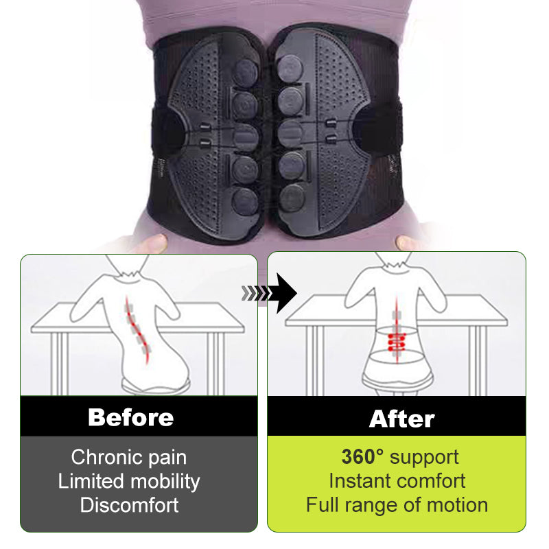 Adjustable Lumbar Support Belt For Back Pain Relief And Comfort